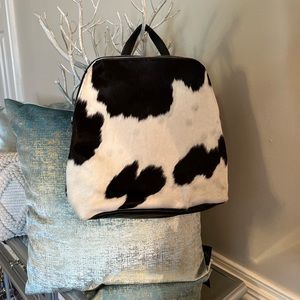 Cowhide & Leather Backpack Purse